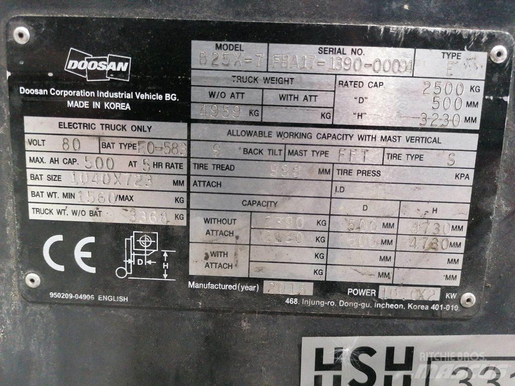 Doosan B25X-7 Электропогрузчики