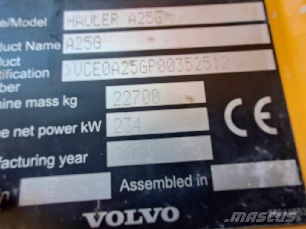 Volvo A25G Шарнирно-сочленённые самосвалы