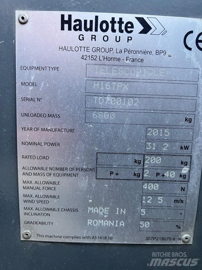 Haulotte H 16 TPX Коленчатые подъемники