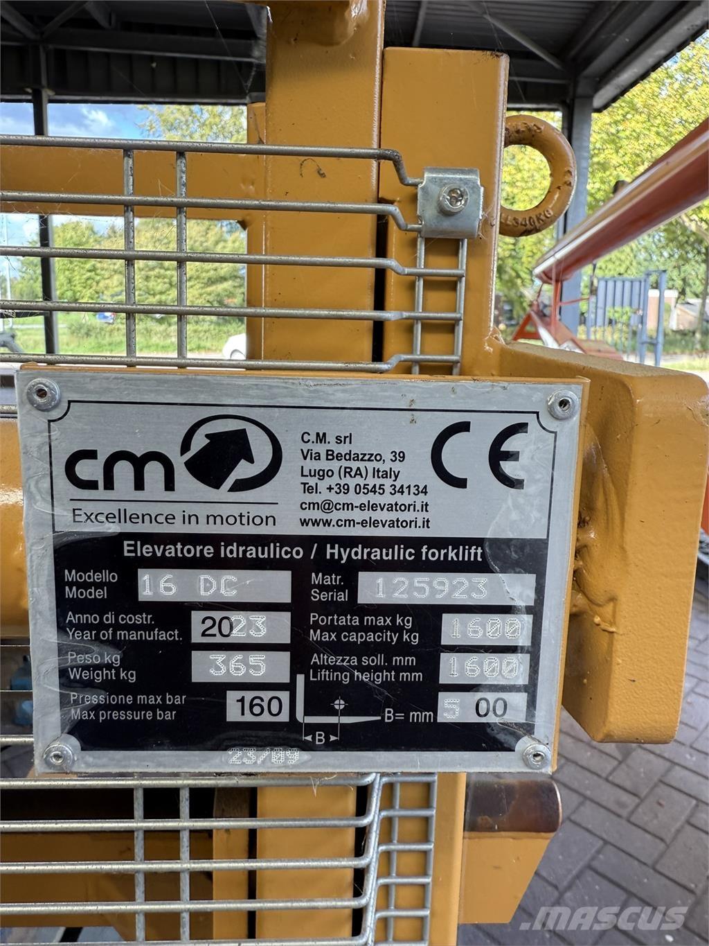 CM 16 DC DUPLEX Комплектующие для погрузочных и сельхозмашин