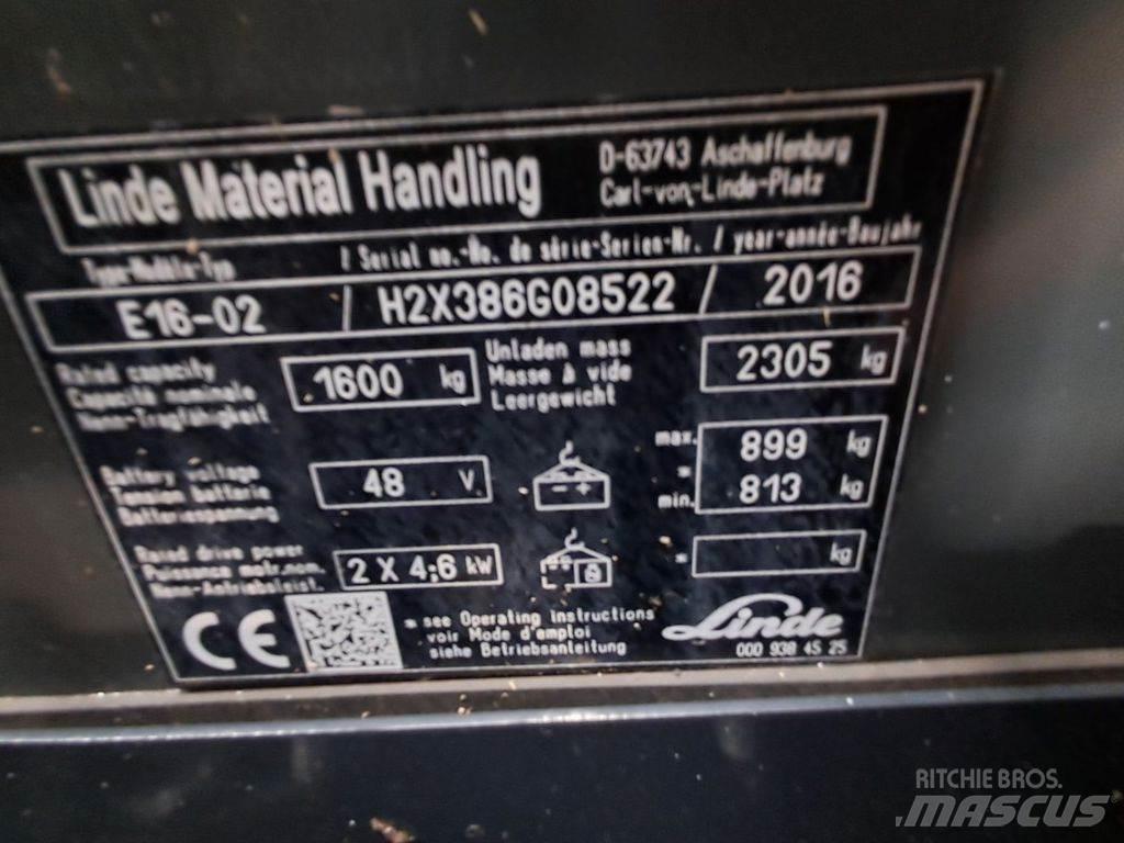 Linde E16-02 Электропогрузчики