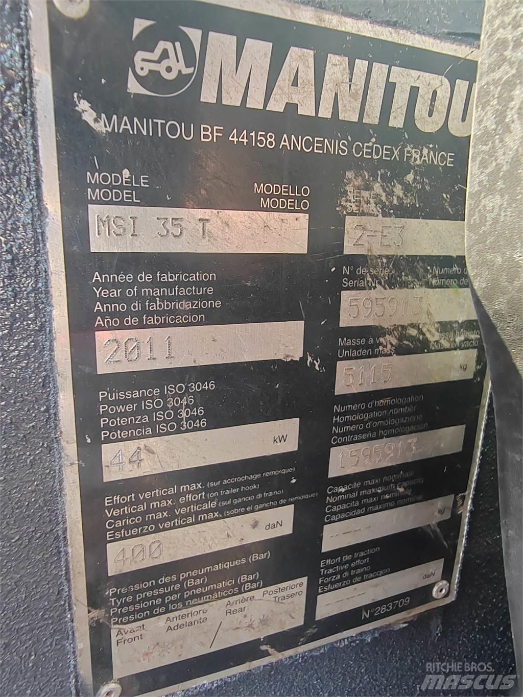 Manitou MSI35T Внедорожные погрузчики