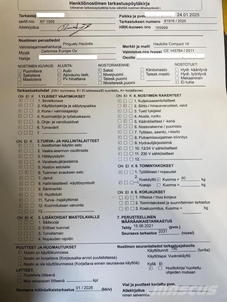 Haulotte Compact 14 Ножничные подъемники