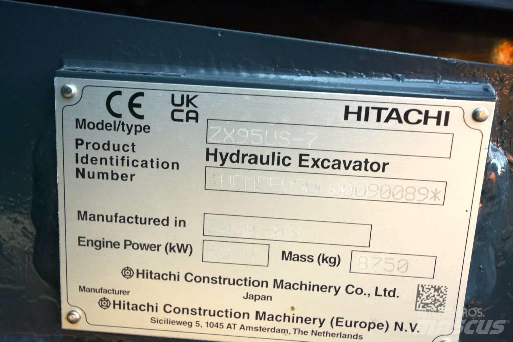 Hitachi ZX 95 US-7 Малые экскаваторы 7т-12т