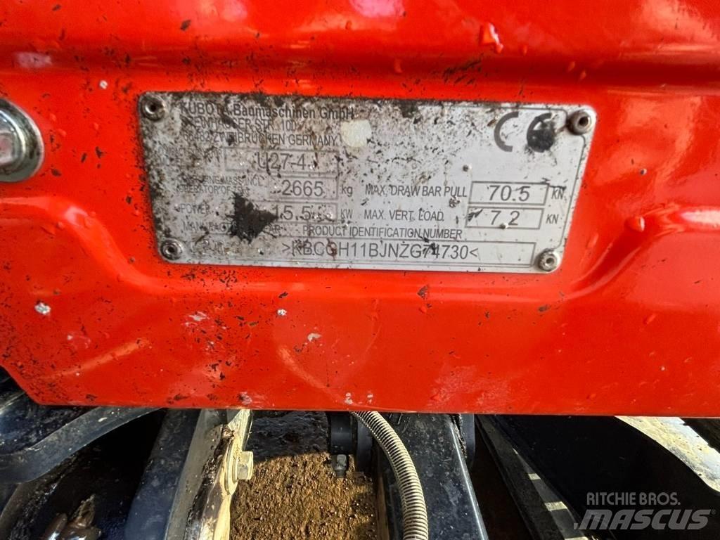 Kubota U 27-4 Мини-экскаваторы