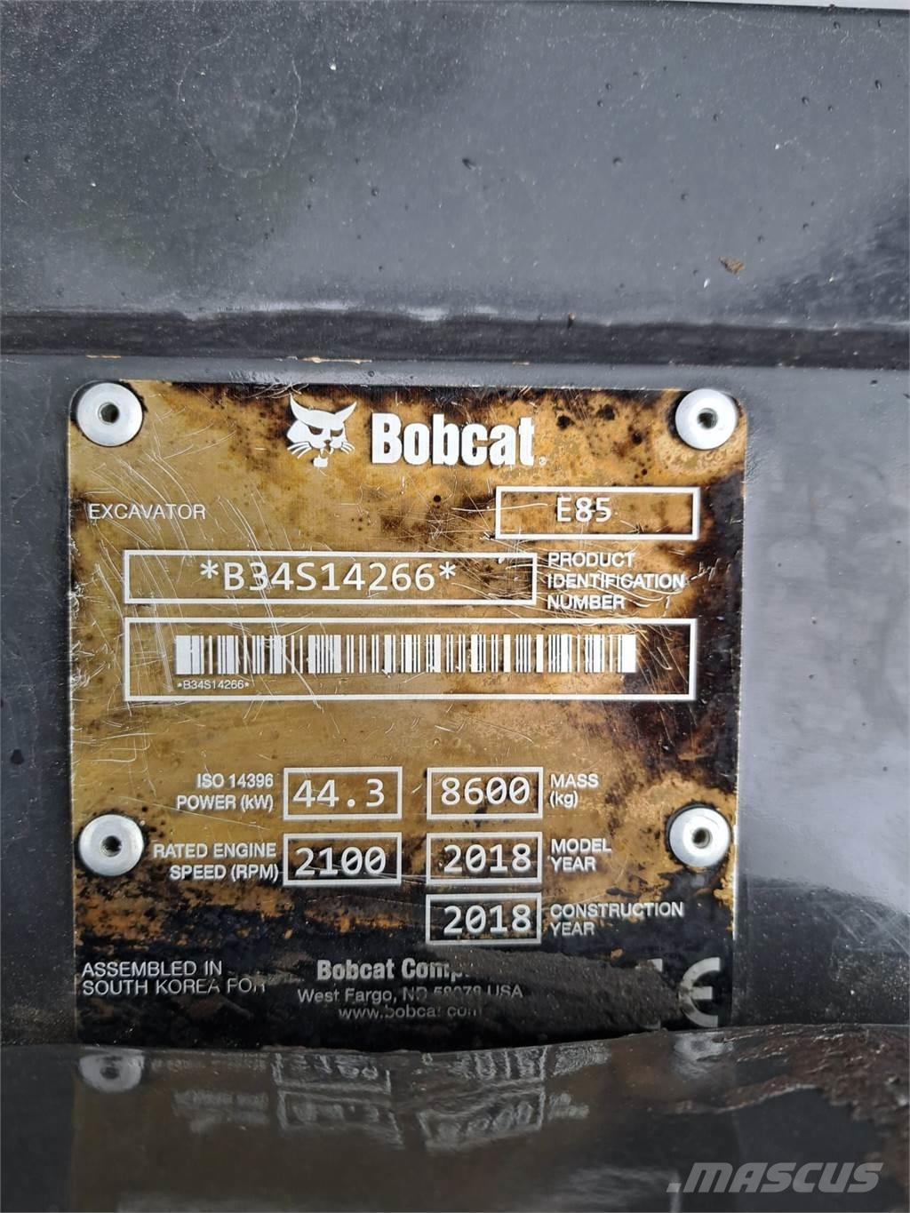 Bobcat E85 Мини-экскаваторы