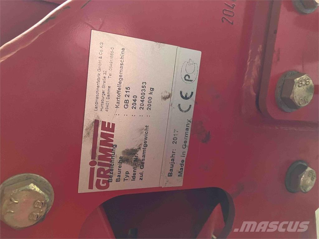 Grimme GB 215 Картофелесажалки