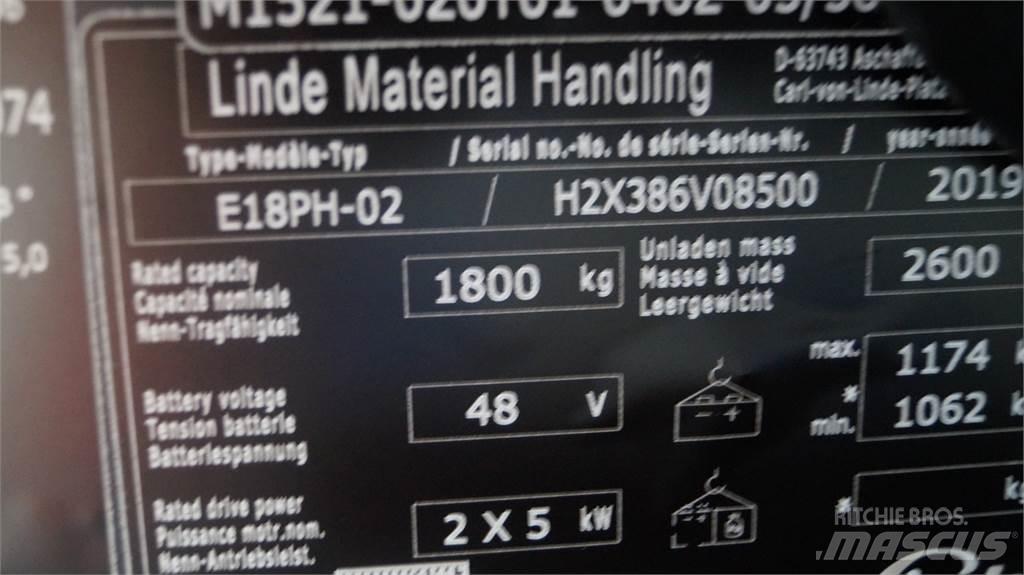 Linde E18PH Электропогрузчики