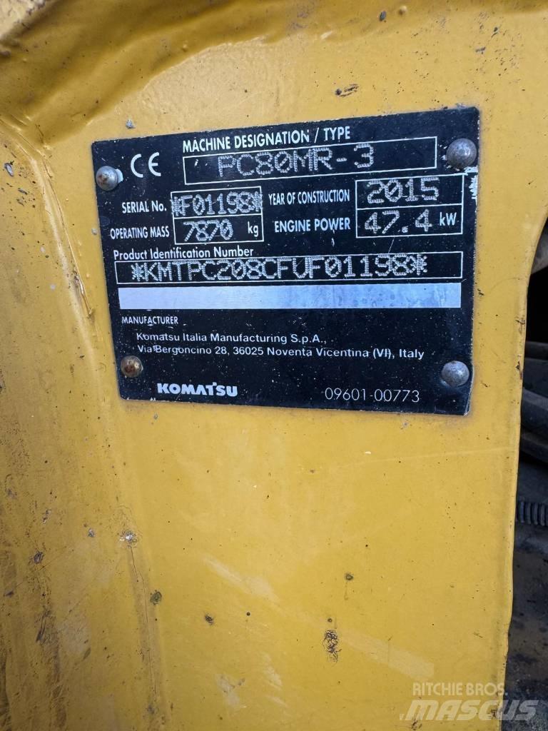 Komatsu PC 80 MR-3 Малые экскаваторы 7т-12т