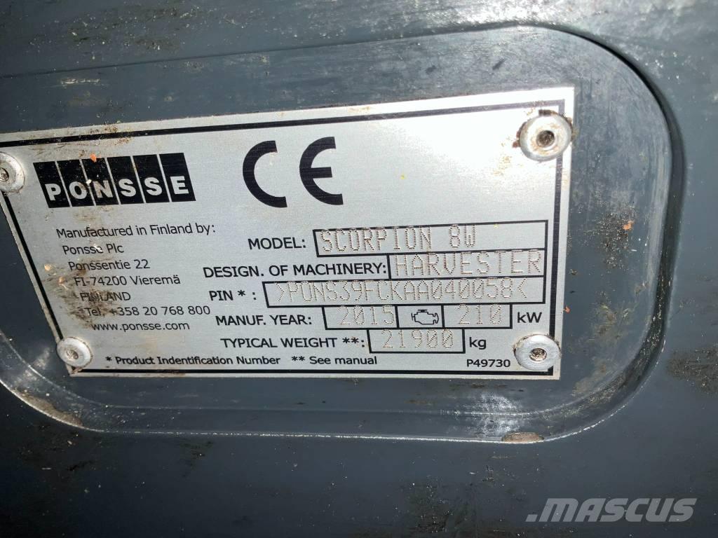 Ponsse SCORPION 8W Харвестеры