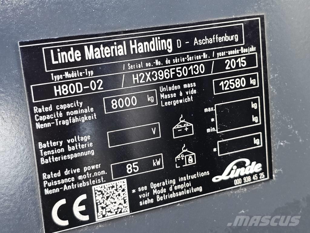 Linde H80D-02 Дизельные погрузчики