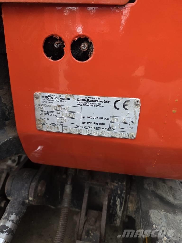 Kubota U 10-3 Мини-экскаваторы