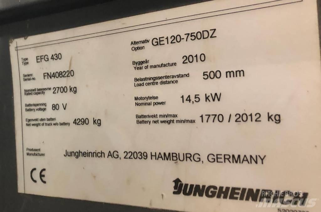 Jungheinrich EFG430 Электропогрузчики