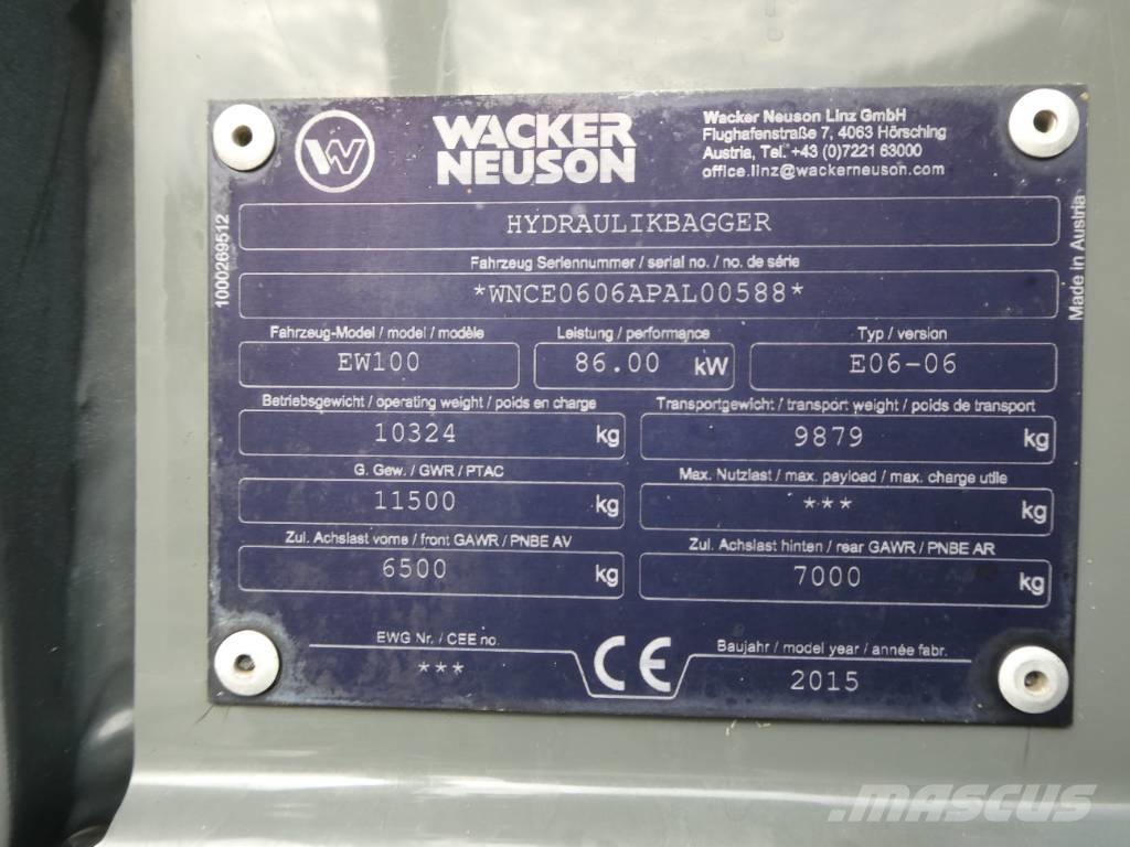 Wacker Neuson EW 100 Колёсные экскаваторы