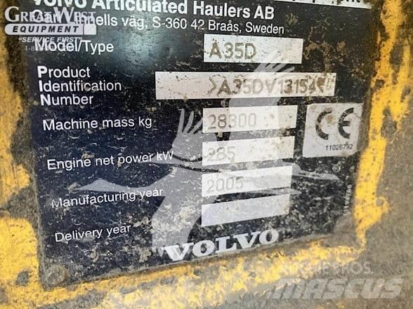 Volvo A35D Шарнирно-сочленённые самосвалы
