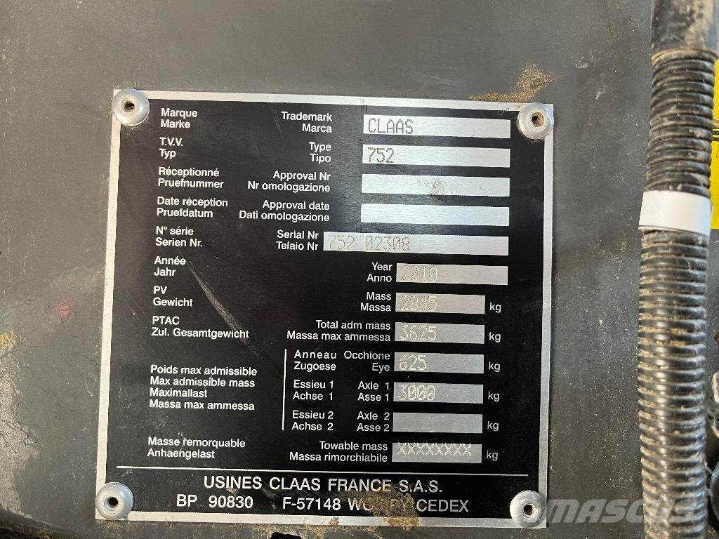 CLAAS Variant 380 Рулонные пресс-подборщики