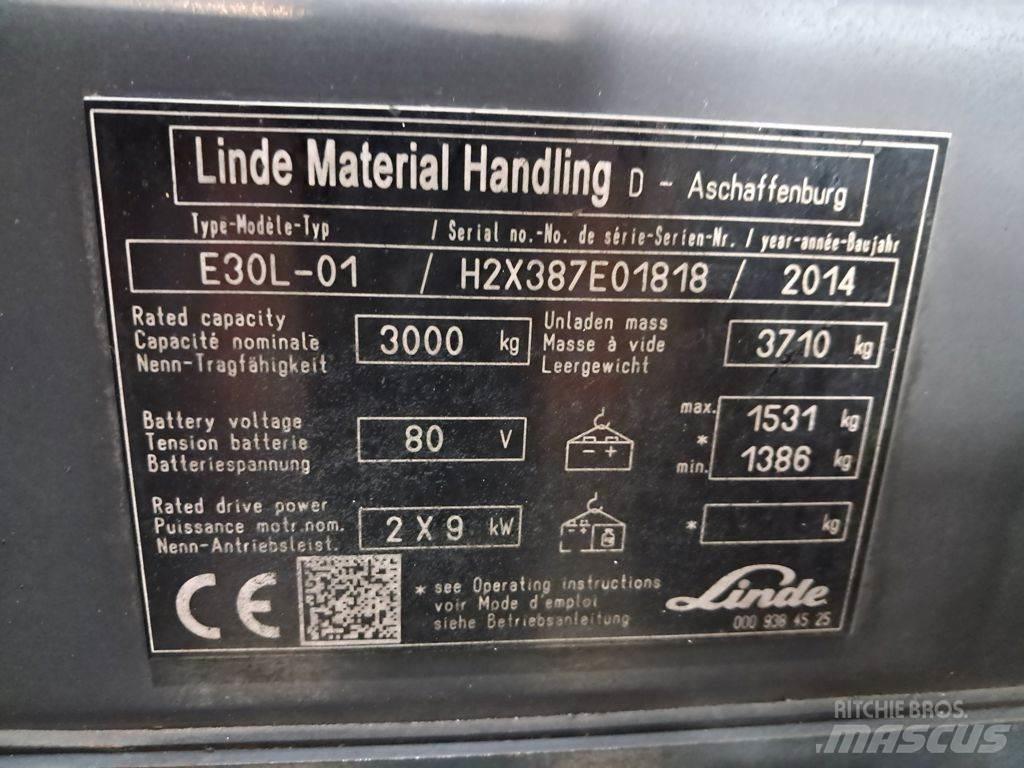 Linde E30L-01 Электропогрузчики