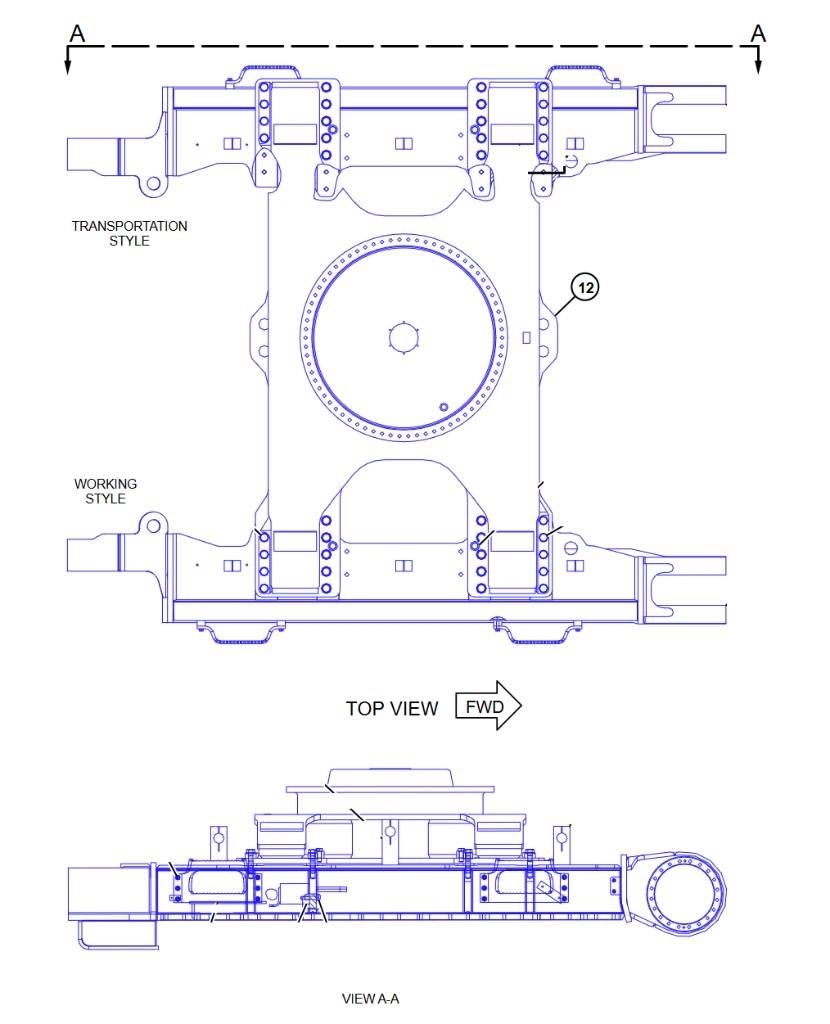 CAT 352 F Ходовая часть и подвеска