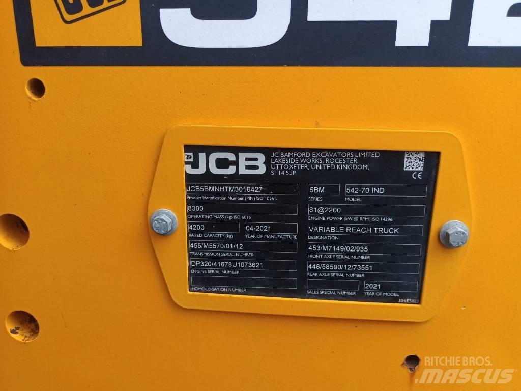 JCB 542-70 IND Телескопические фронтальные погрузчики