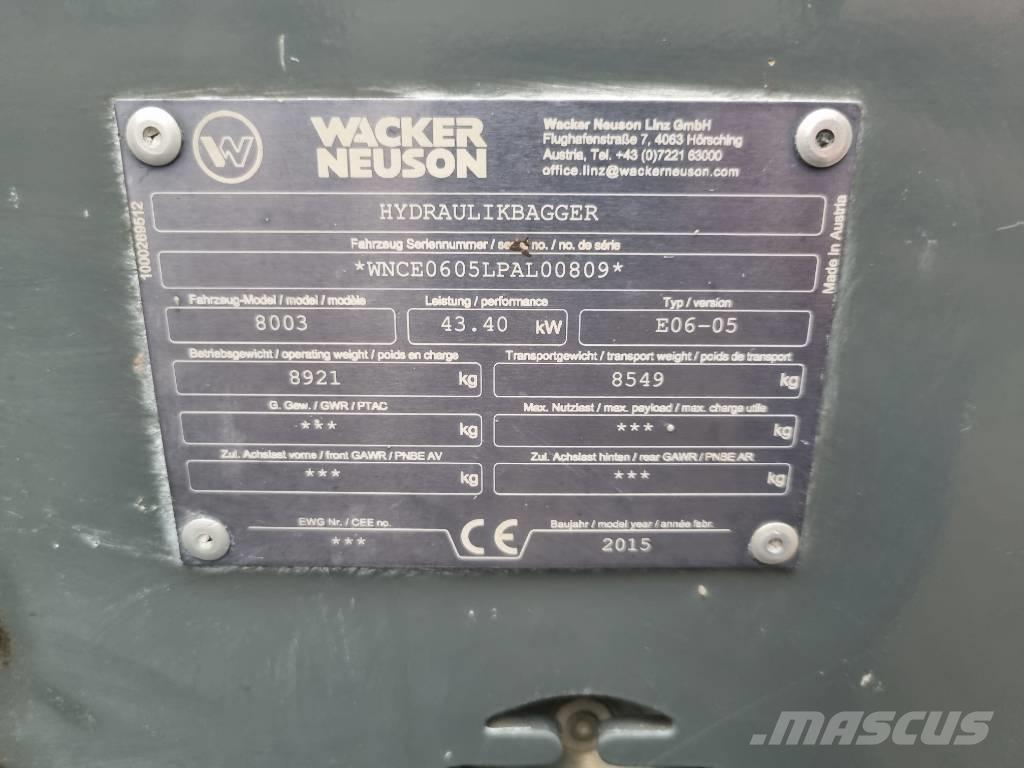 Wacker Neuson 8003 Малые экскаваторы 7т-12т