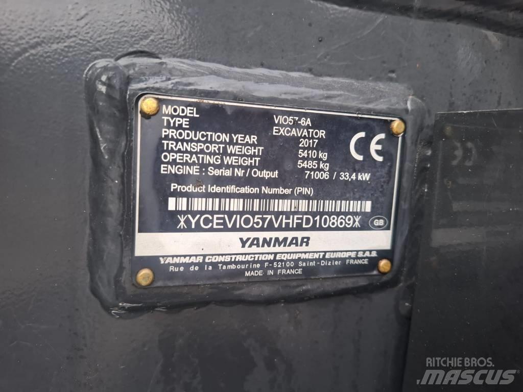 Yanmar Vio 57-6A Мини-экскаваторы