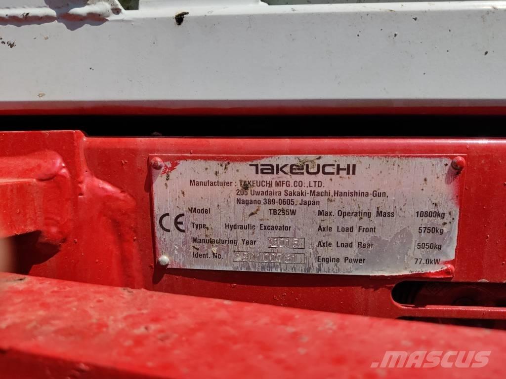 Takeuchi TB 295 W Колёсные экскаваторы