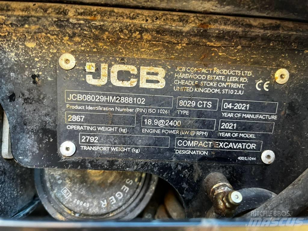 JCB 8029 CTS Мини-экскаваторы