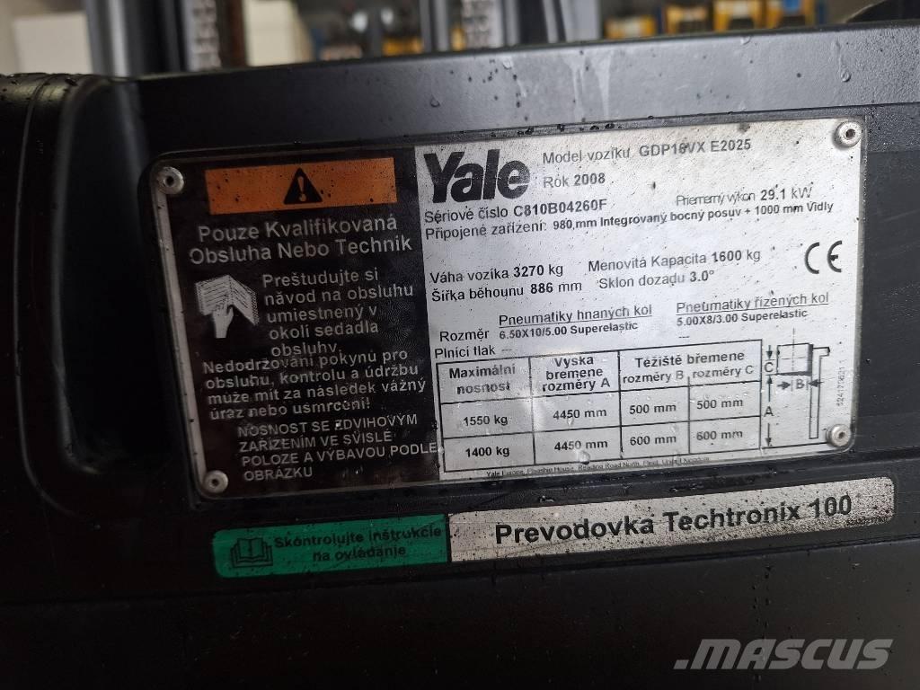 Yale GDP 16 VX Газовые погрузчики