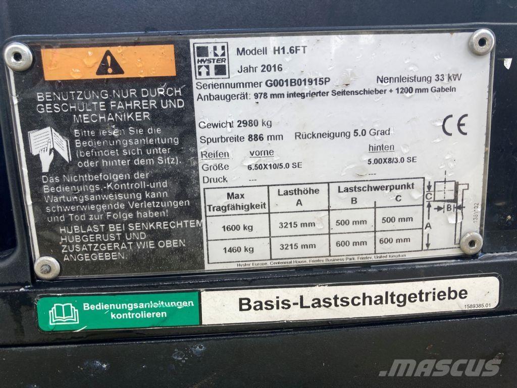 Hyster H 1.6 FT Газовые погрузчики