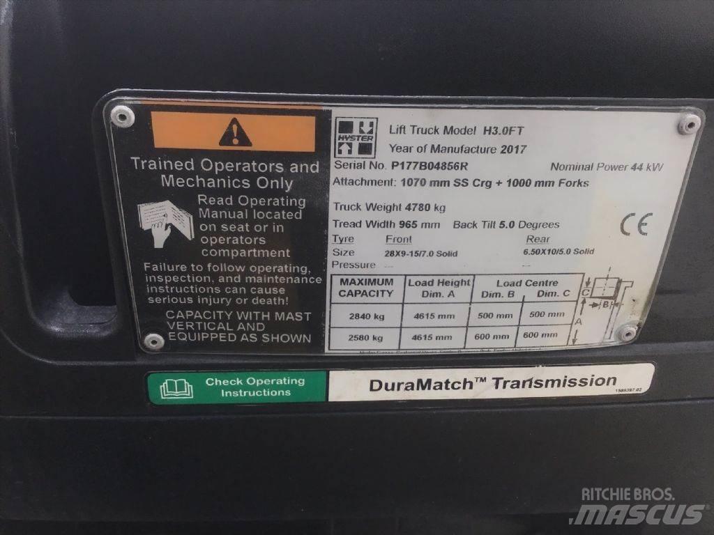 Hyster H 3.0 FT Газовые погрузчики