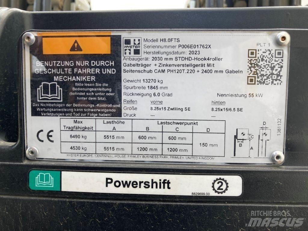 Hyster H 8.0 FTS Дизельные погрузчики