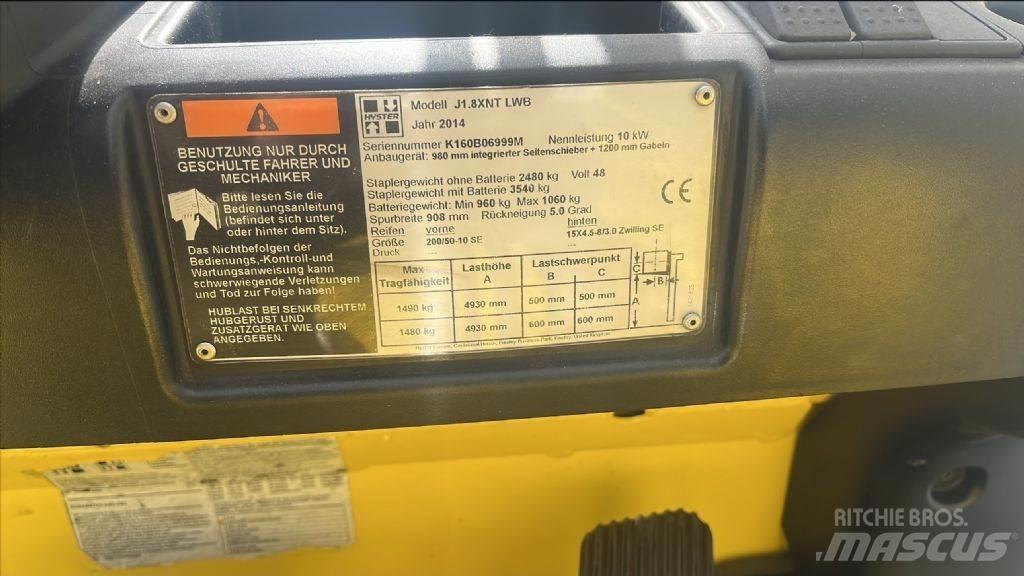 Hyster J 1.8 XNT Электропогрузчики