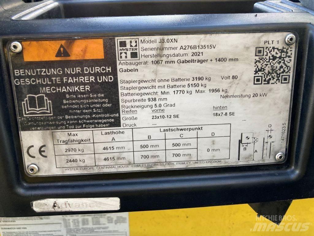 Hyster J 3.0 XN Электропогрузчики