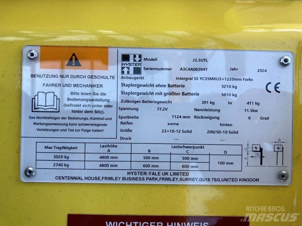 Hyster J 3.5 UTL Электропогрузчики