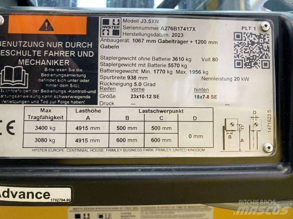 Hyster J 3.5 XN Электропогрузчики