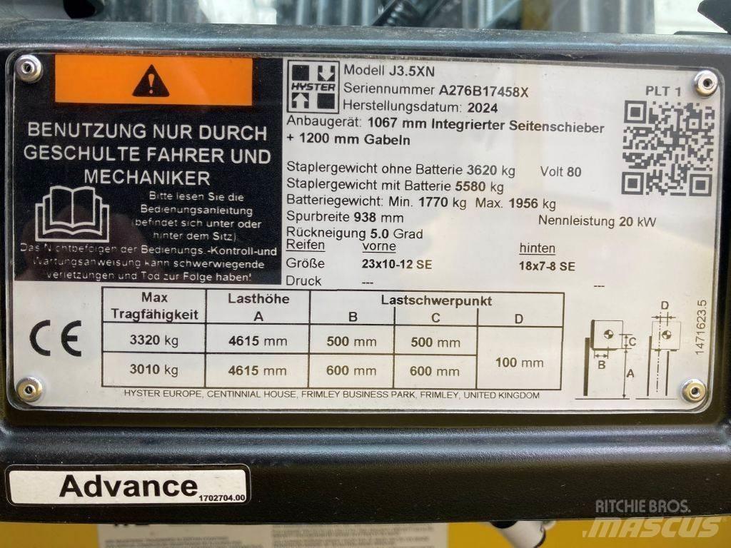 Hyster J 3.5 XN Электропогрузчики