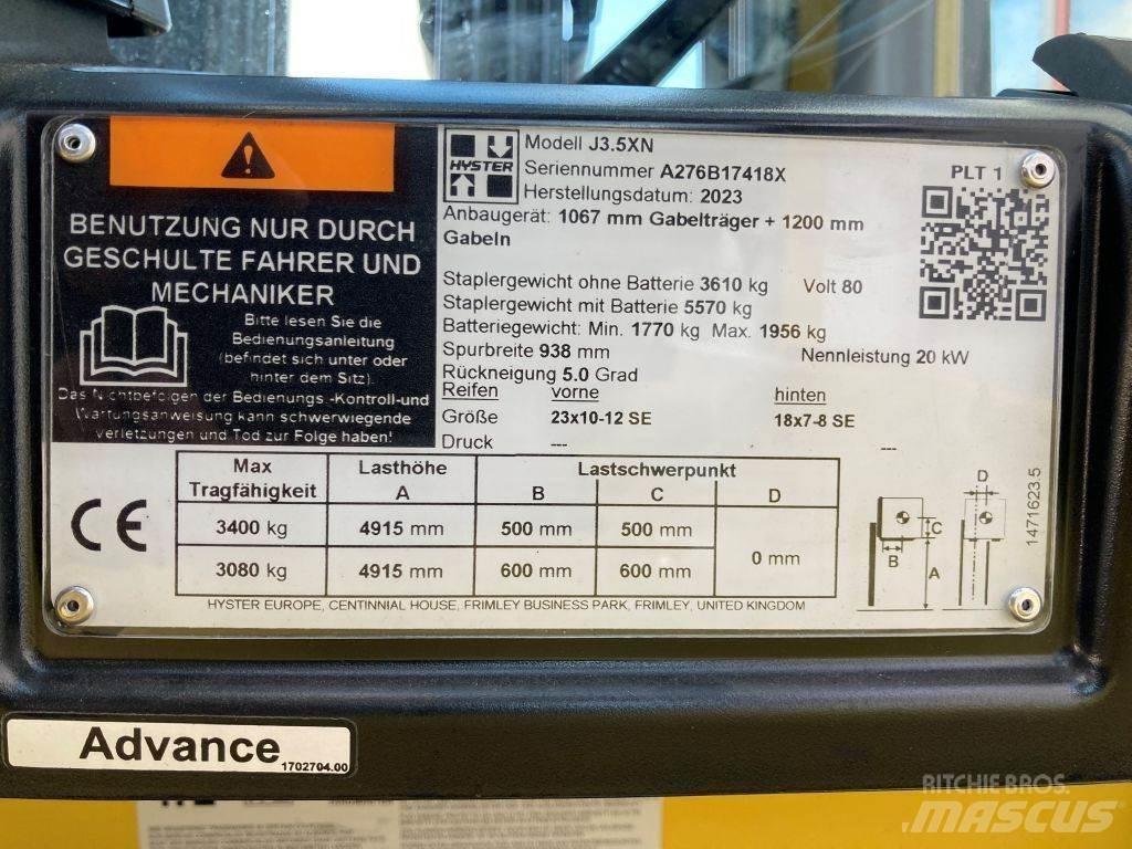 Hyster J 3.5 XN Электропогрузчики
