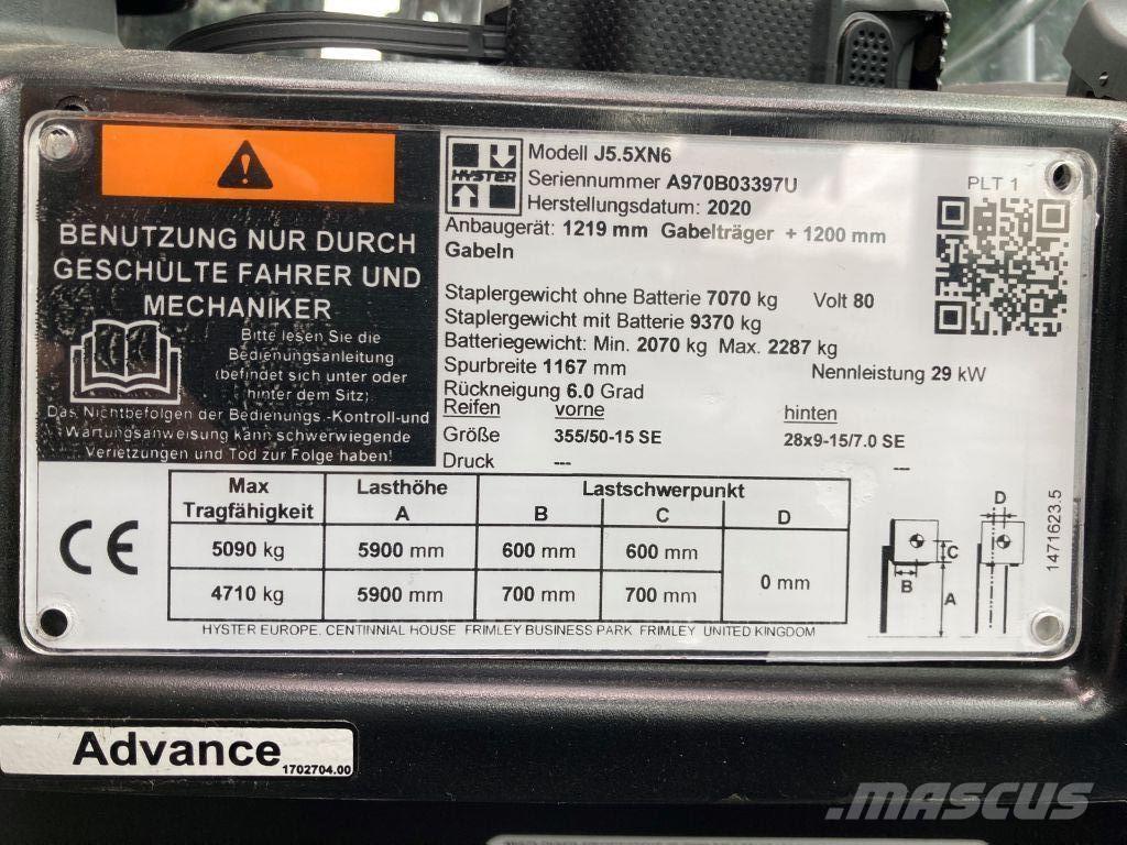 Hyster J 5.5 XN6 Электропогрузчики