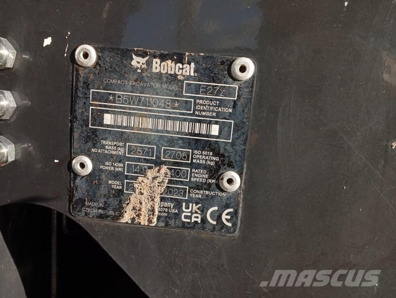 Bobcat E27Z Мини-экскаваторы