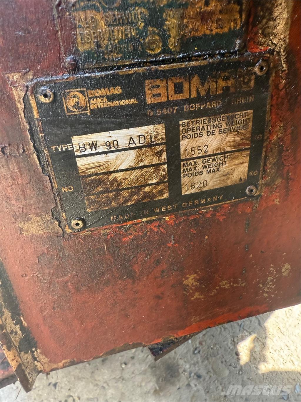 Bomag BW90 Катки тротуарные