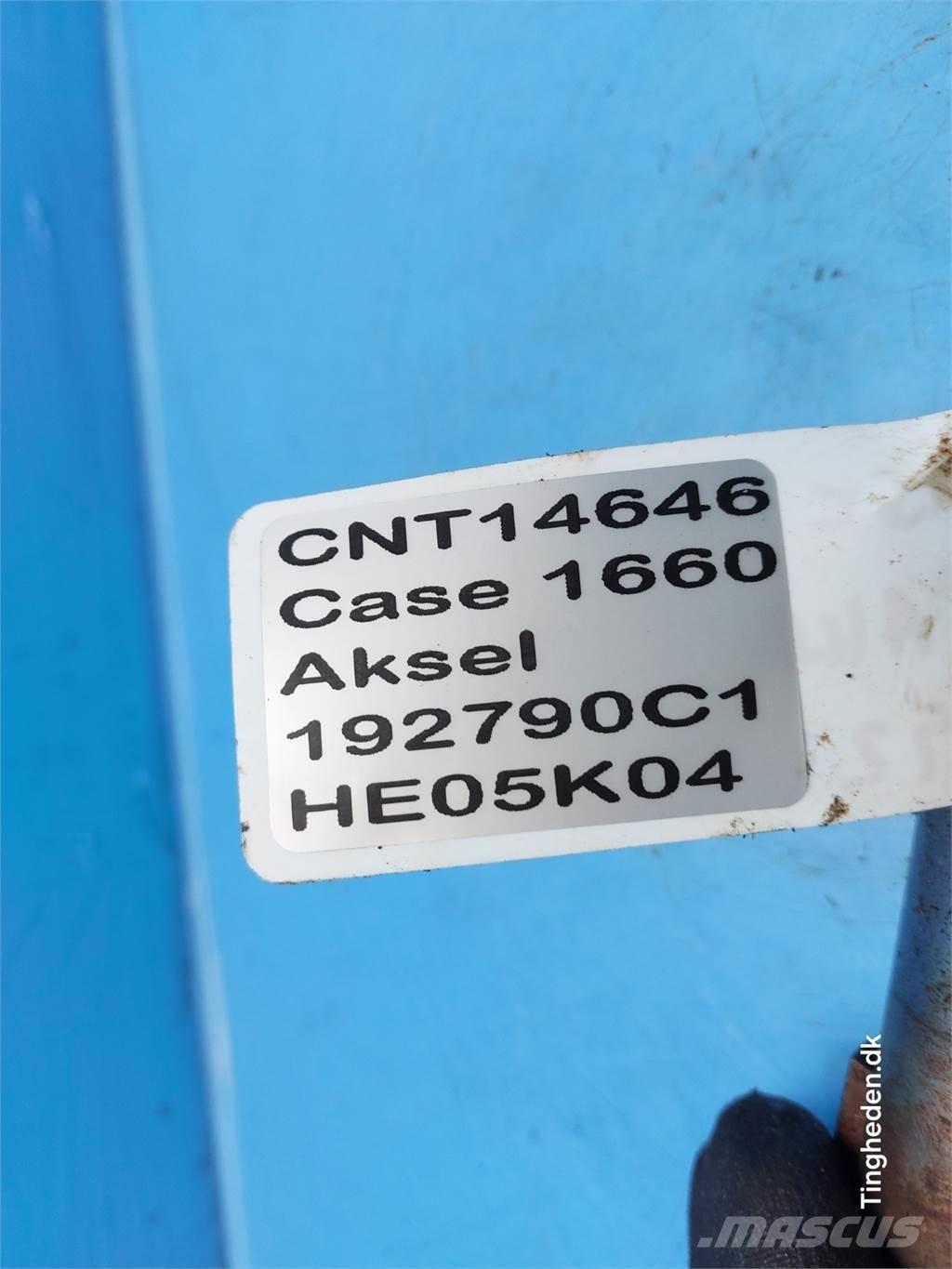CASE 1660 Компоненты для зерноуборочных комбайнов