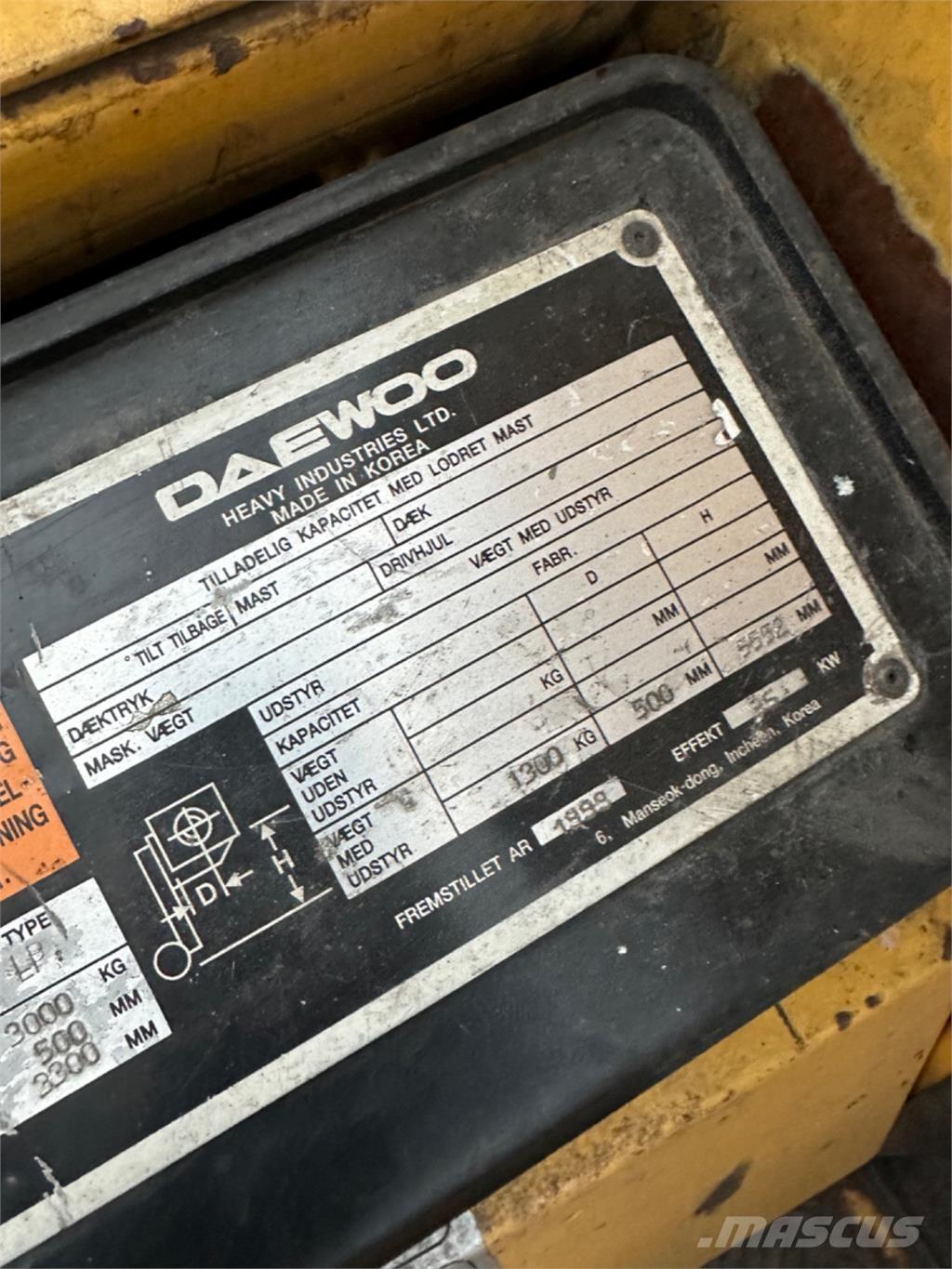 Daewoo G30E Газовые погрузчики