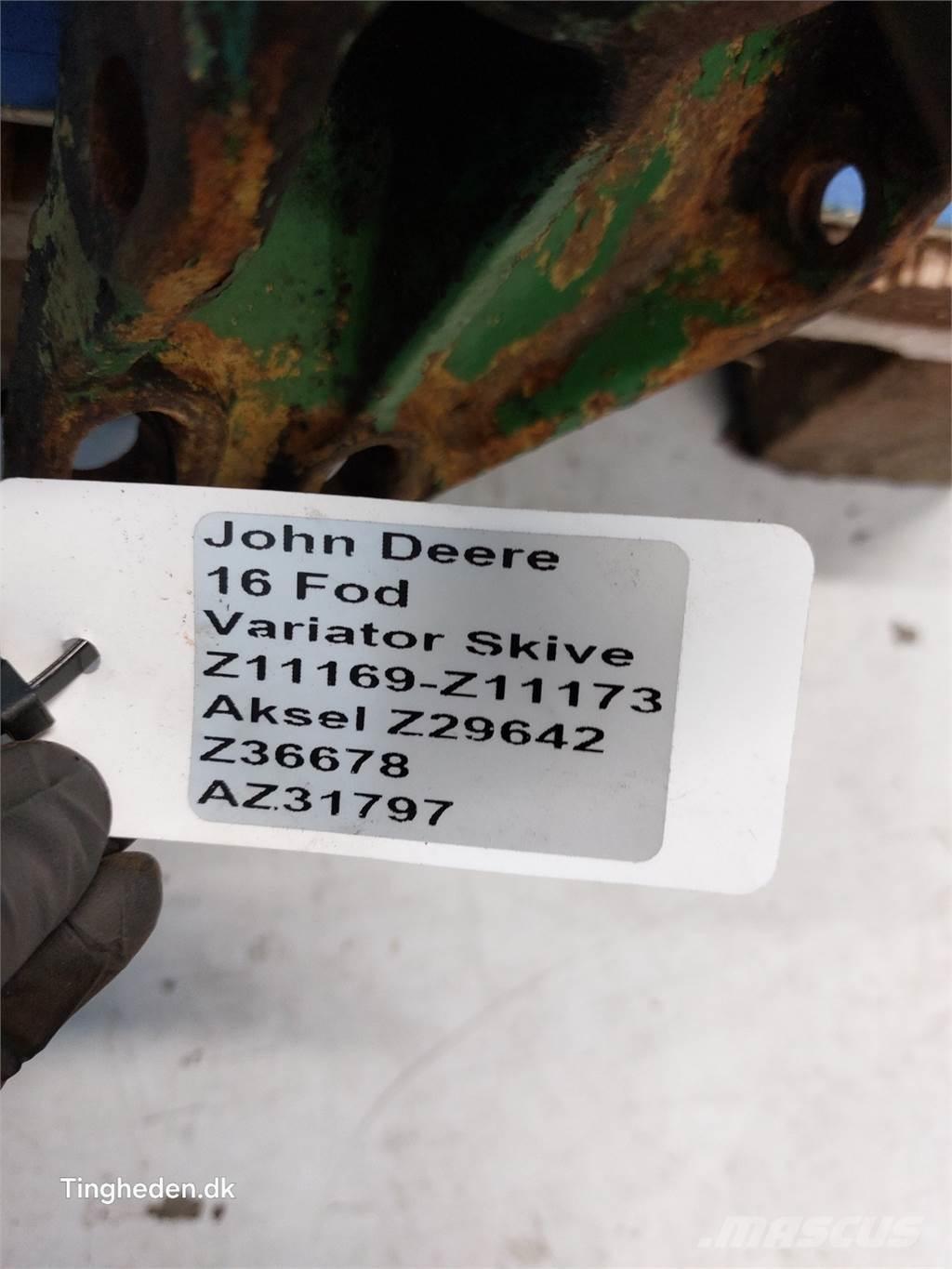 John Deere 1000 Компоненты для зерноуборочных комбайнов