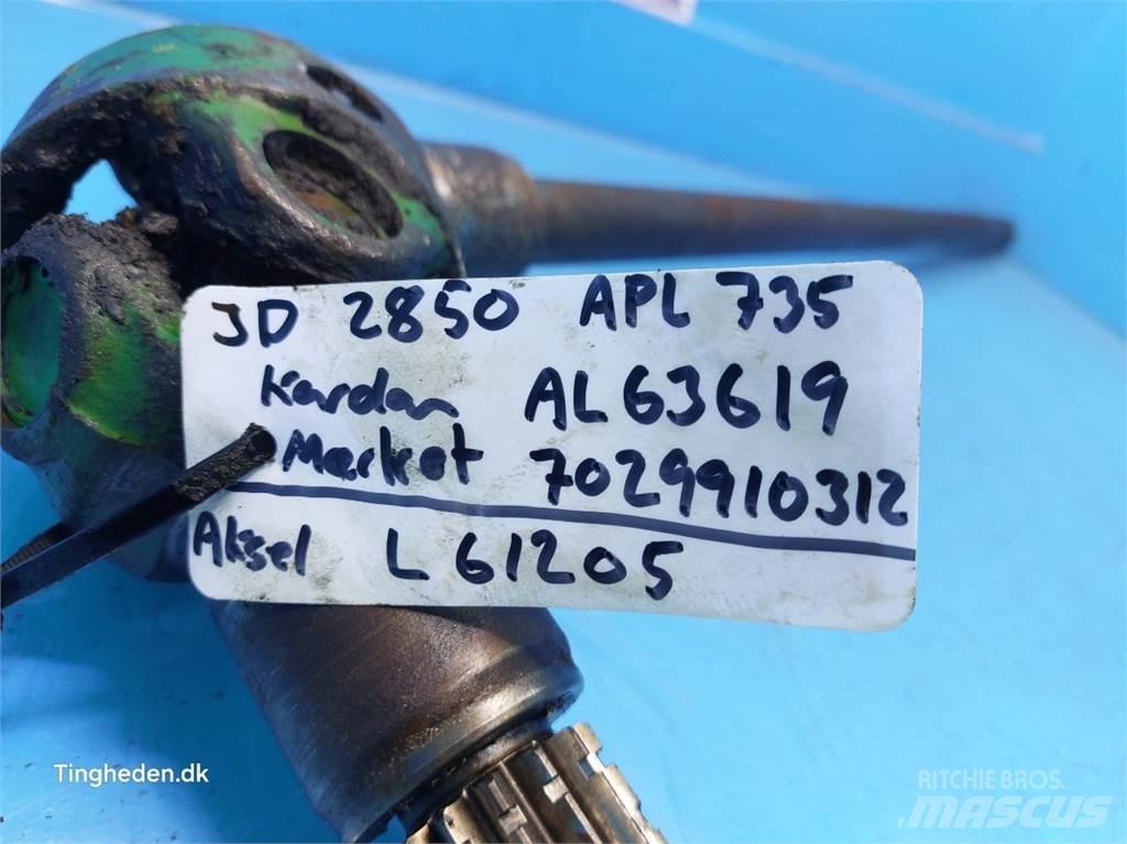 John Deere 2850 Навесное оборудование и запчасти
