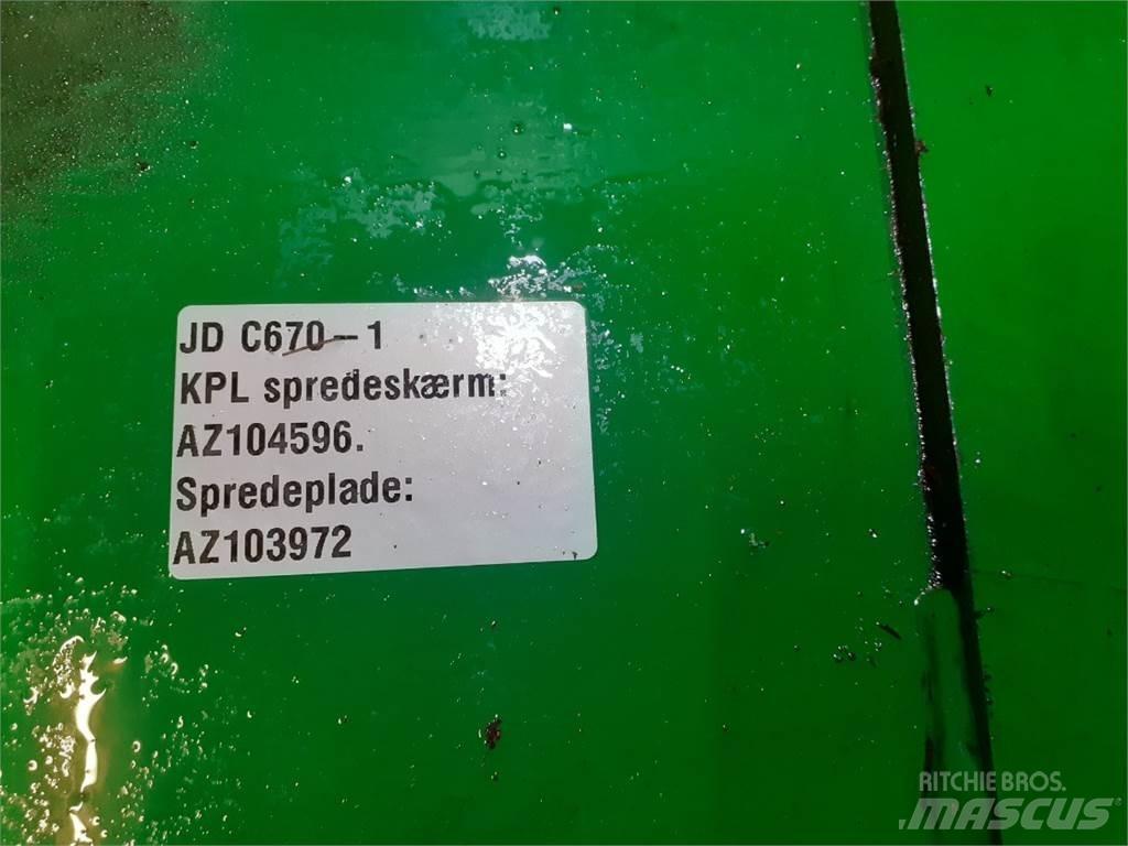 John Deere C670 Компоненты для зерноуборочных комбайнов