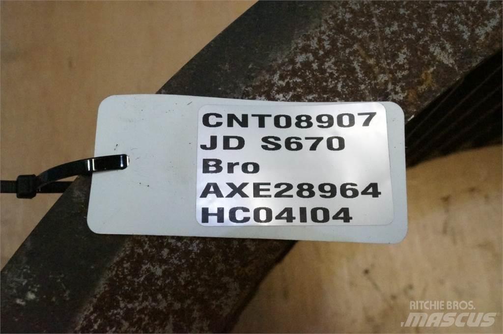 John Deere S670 Компоненты для зерноуборочных комбайнов