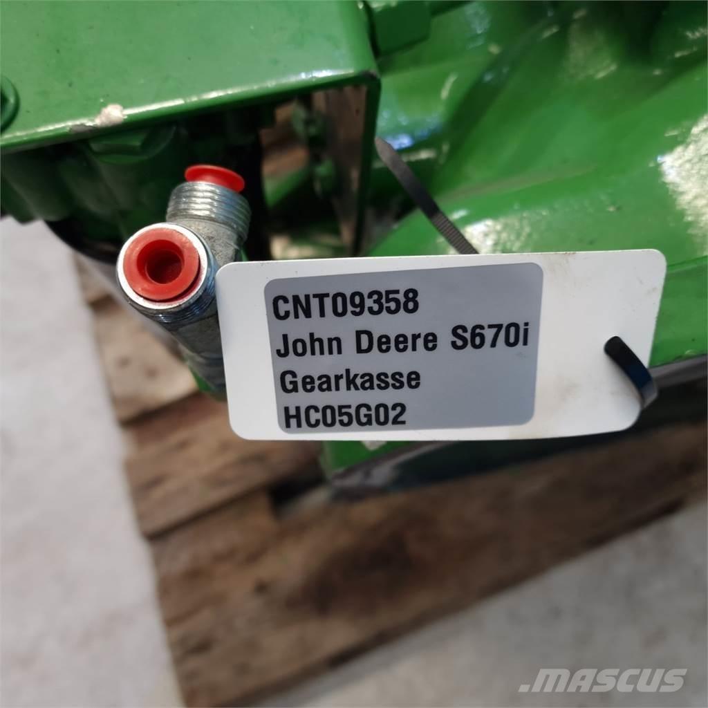 John Deere S670 Трансмиссии