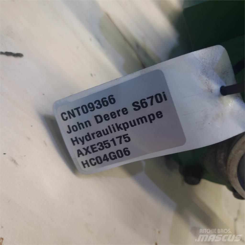John Deere S670 Детали гидравлической системы