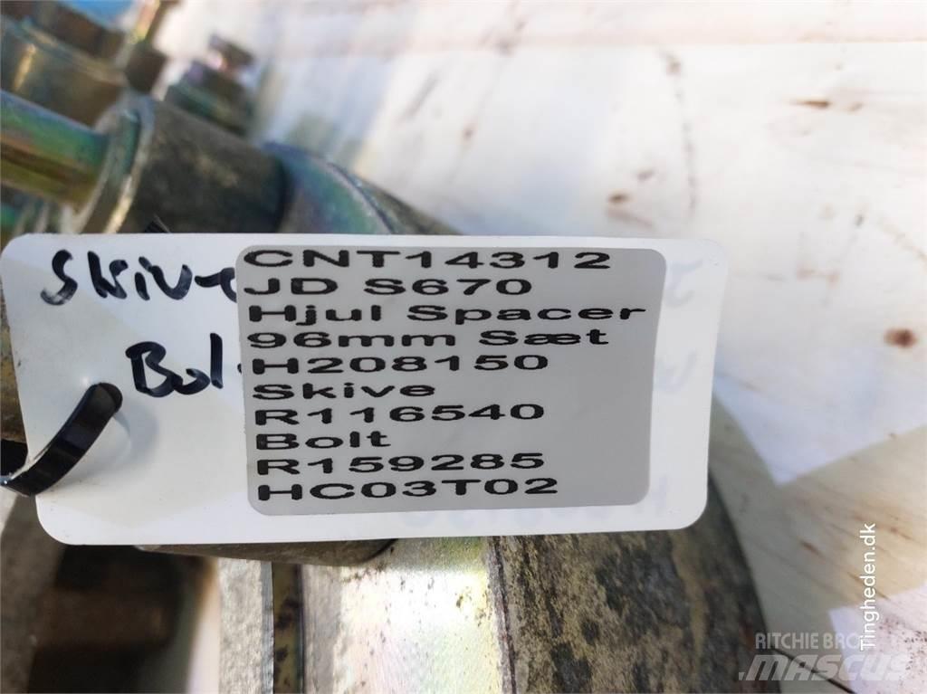 John Deere S670 Шины и колёса