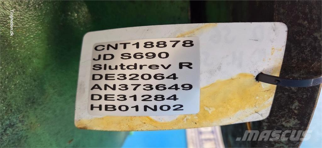 John Deere S690 Компоненты для зерноуборочных комбайнов